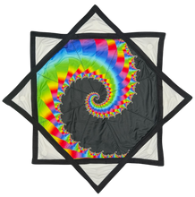 Load image into Gallery viewer, Black Rainbow Fractal Skeleton
