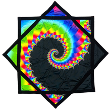 Load image into Gallery viewer, Black rainbow fractal
